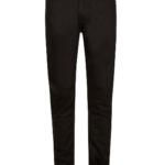 Both girls and boys can wear black or khaki, cotton twill pant. 