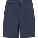 Both girls and boys can wear knee-length, navy, cotton twill, shorts in September, October, April and May
